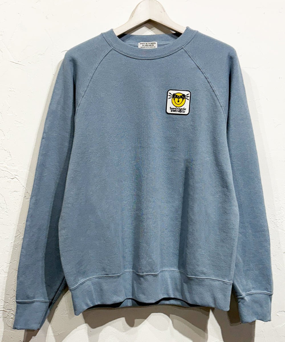 DIET BUTCHER SLIM SKIN - RADIAL SWEAT / GRAYISH BLUE 商品画像 - DB&BAR