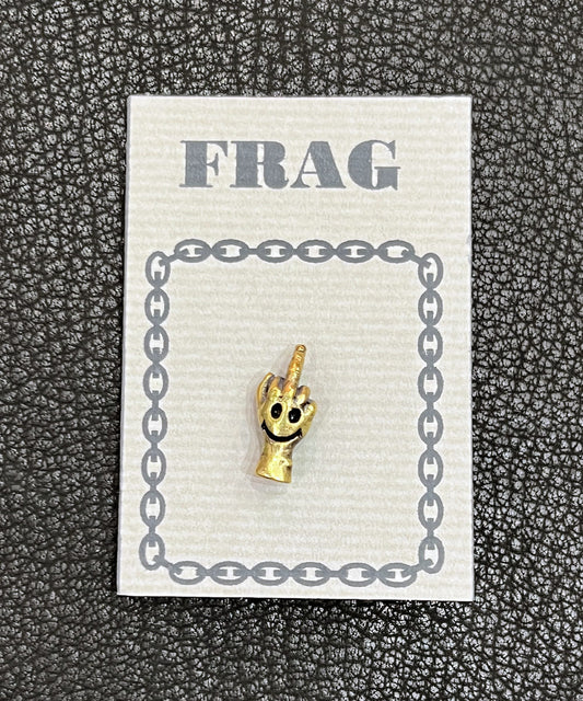FRAG - ハンドサイン「FxxK ＆ SMILE」pin - DB&BAR