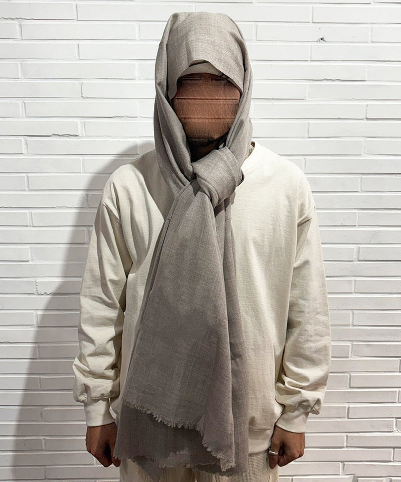 HAND WOVEN STOLE - Wool BEIGE 商品画像 - DB&BAR