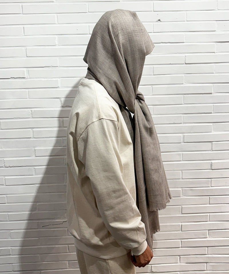 HAND WOVEN STOLE - Wool BEIGE 商品画像 - DB&BAR