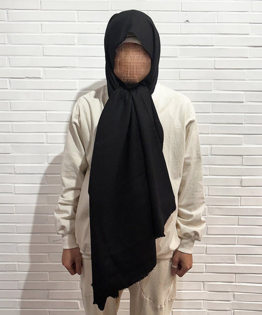 HAND WOVEN STOLE - Wool BLACK - DB&BAR