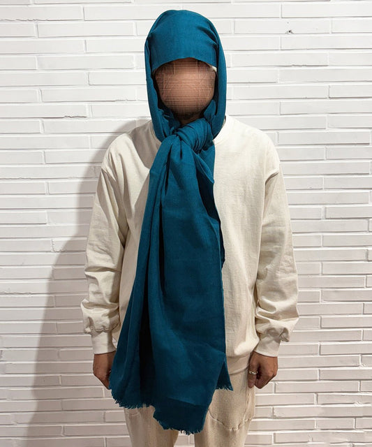 HAND WOVEN STOLE - Wool BLUE - DB&BAR