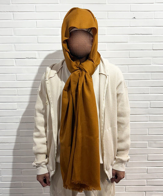 HHAND WOVEN STOLE - Wool MUSTARD - DB&BAR
