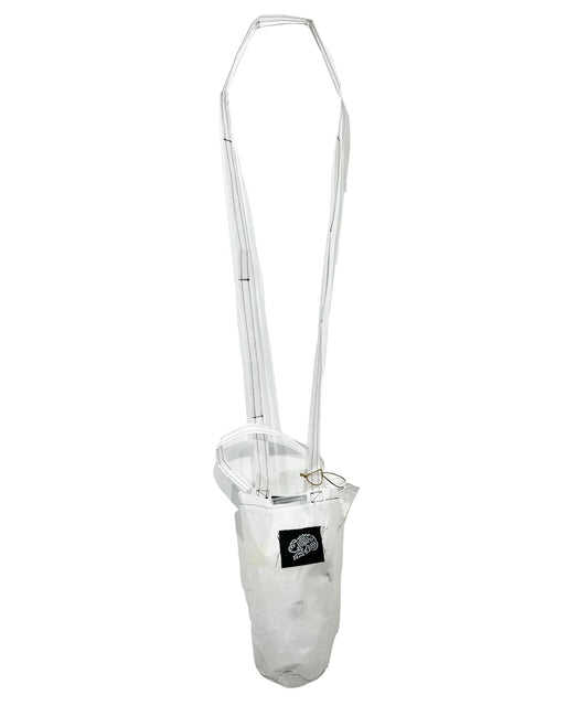 if space - bottle bag nylon rip white with shoulder