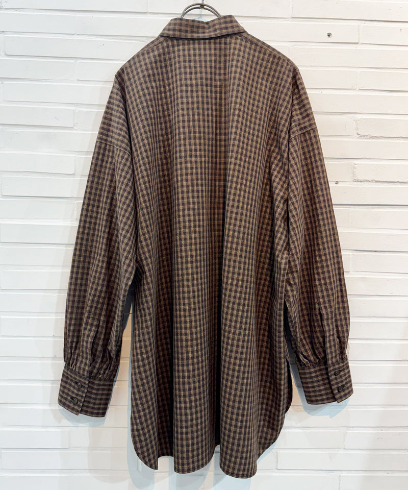 Marvine Pontiak Shirt Makers - New Order Shirts / BROWN CHECK 商品画像 - DB&BAR