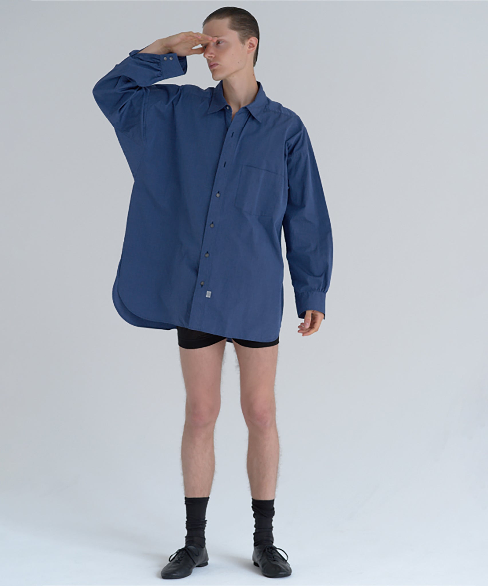 Marvine Pontiak Shirt Makers - New Order Shirts / NAVY BLUE 商品画像 - DB&BAR