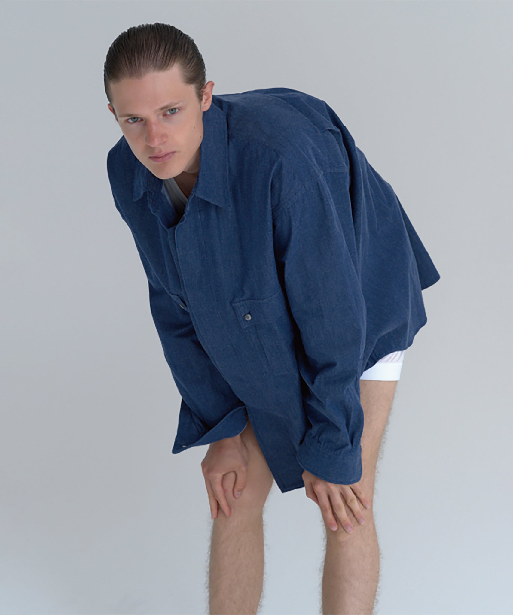 Marvine Pontiak Shirt Makers - New Order Shirts / NAVY BLUE 商品画像 - DB&BAR