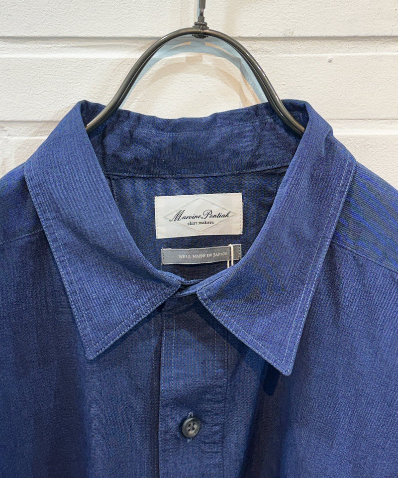 Marvine Pontiak Shirt Makers - New Order Shirts / NAVY BLUE 商品画像 - DB&BAR