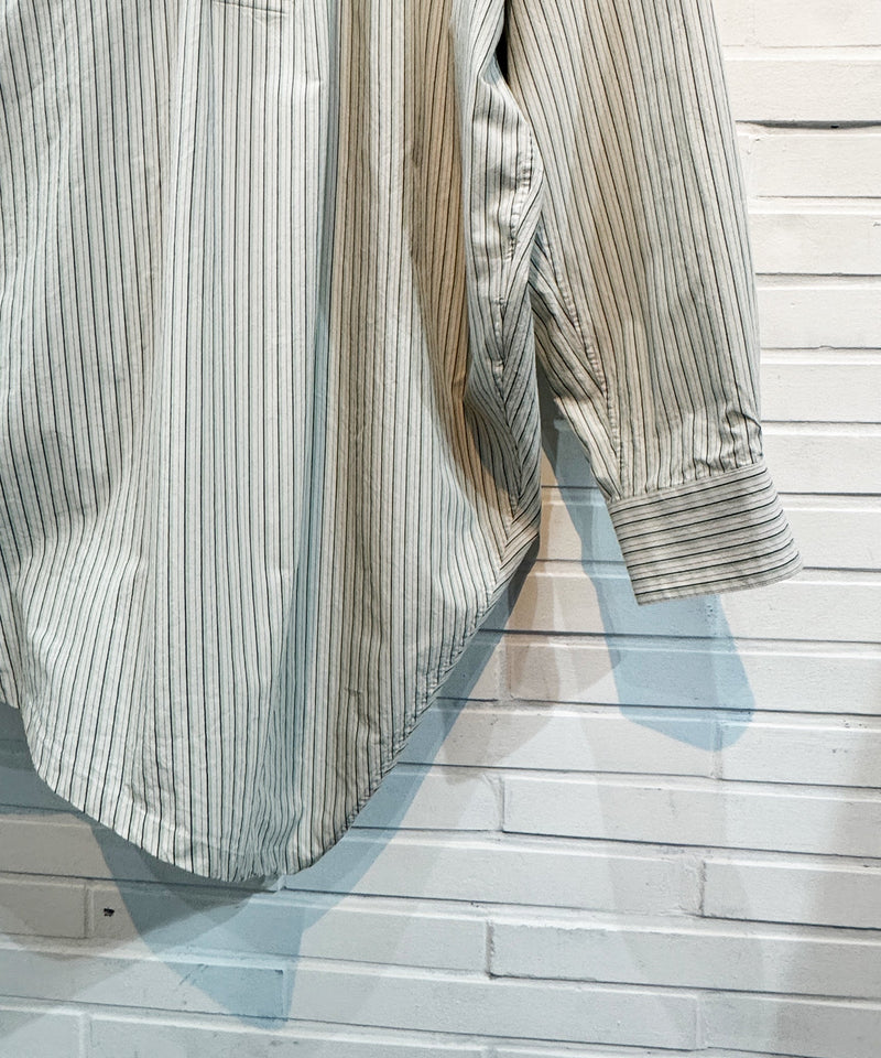 Marvine Pontiak Shirt Makers - Twist Pull Over / BEIGE STRIPE 商品画像 - DB&BAR