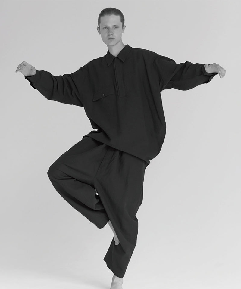 Marvine Pontiak Shirt Makers - Twist Pull Over / DARK NAVY 商品画像 - DB&BAR