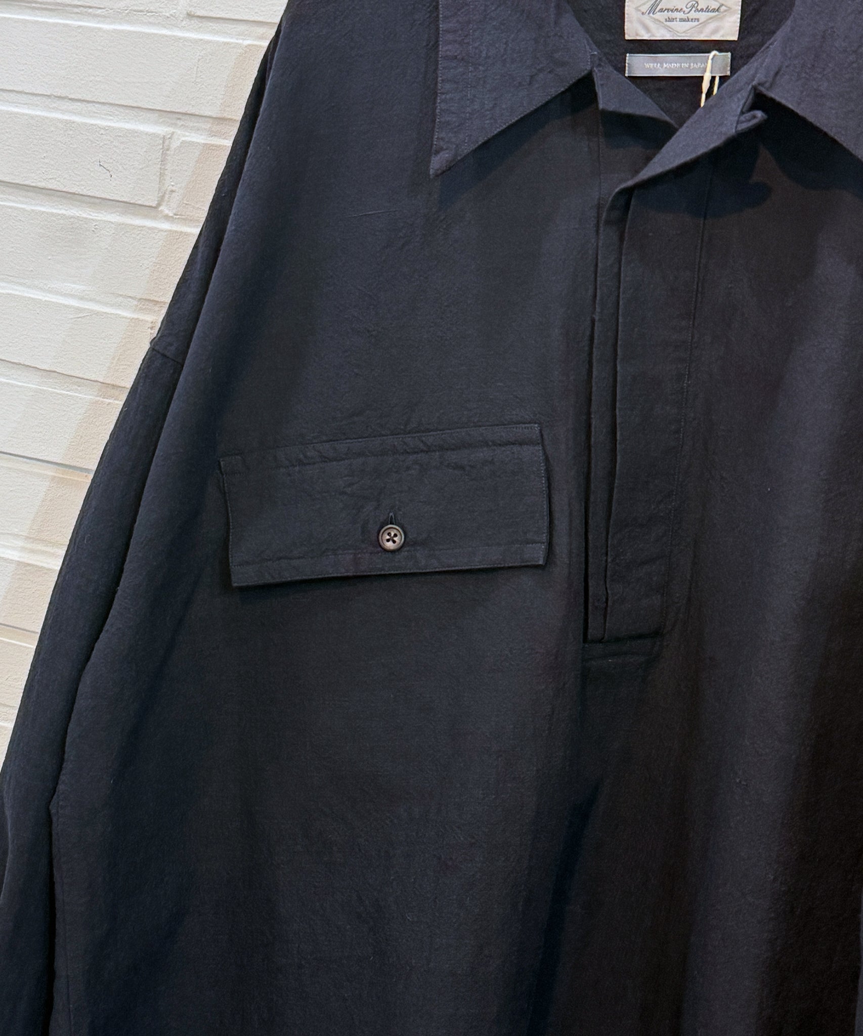 Marvine Pontiak Shirt Makers - Twist Pull Over / DARK NAVY 商品画像 - DB&BAR
