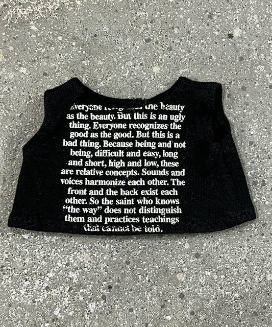 【数量限定】miniature Printed no sleeve T-shirt - DB&BAR