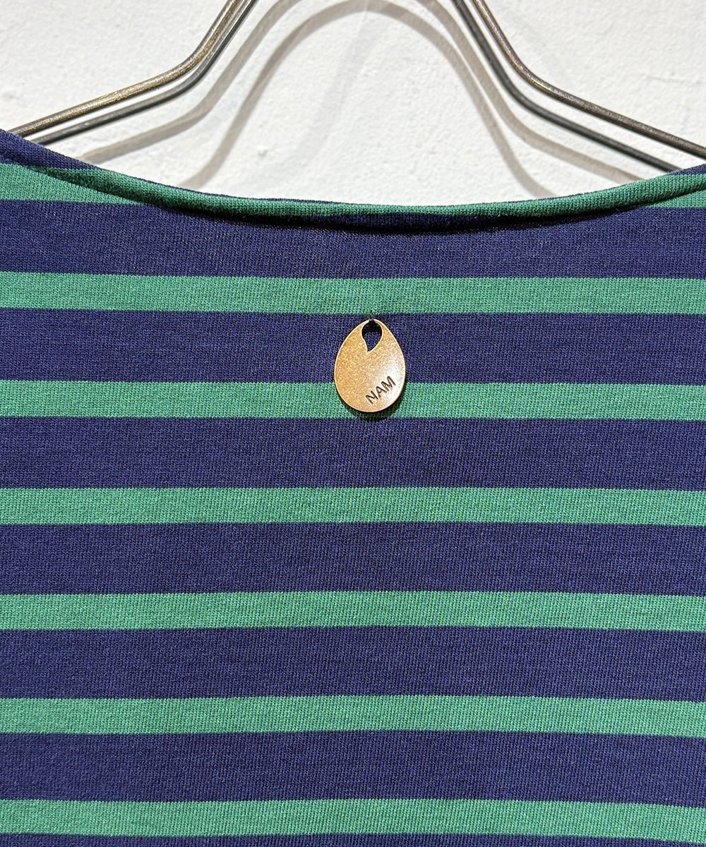 NAM - BANANA BASQUE SHIRTS / NAVY×GREEN 商品画像 - DB&BAR