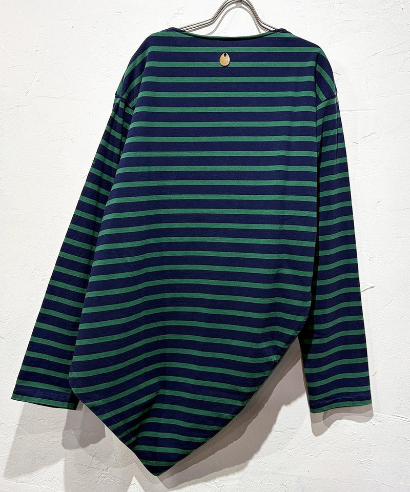 NAM - BANANA BASQUE SHIRTS / NAVY×GREEN 商品画像 - DB&BAR