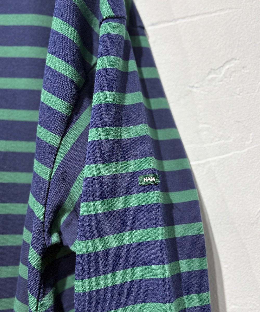 NAM - BANANA BASQUE SHIRTS / NAVY×GREEN 商品画像 - DB&BAR