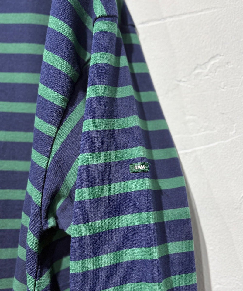 NAM - BANANA BASQUE SHIRTS / NAVY×GREEN 商品画像 - DB&BAR