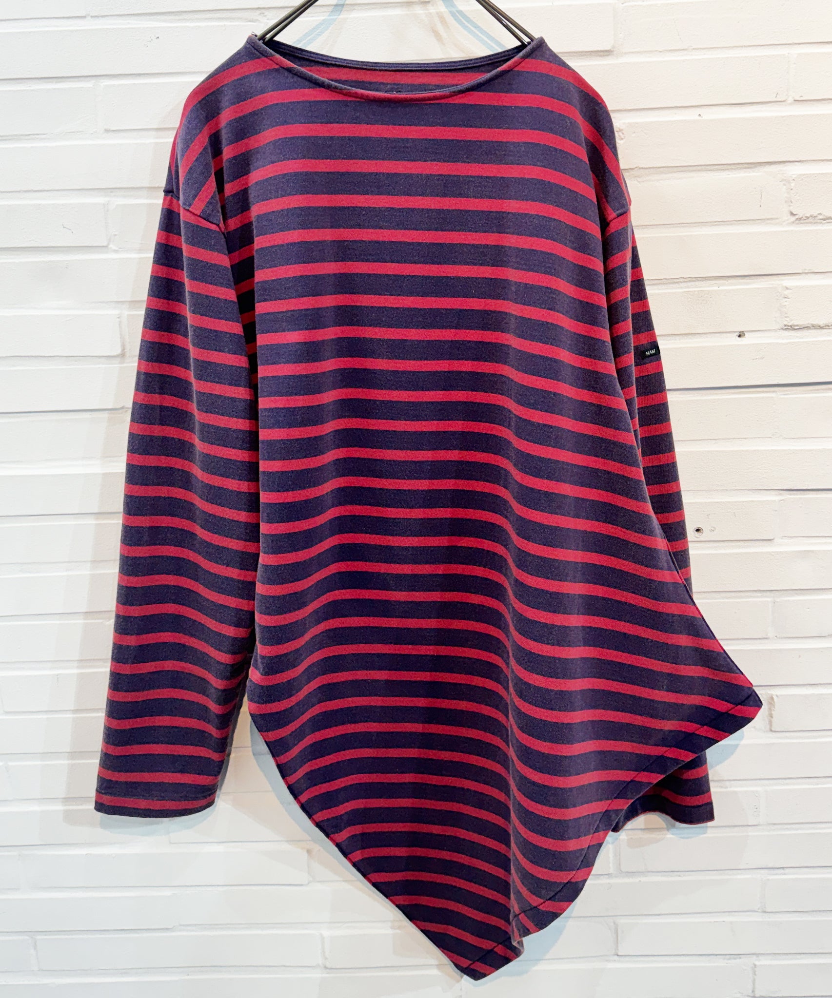 NAM - BANANA BASQUE SHIRTS / NAVY×RED 商品画像 - DB&BAR
