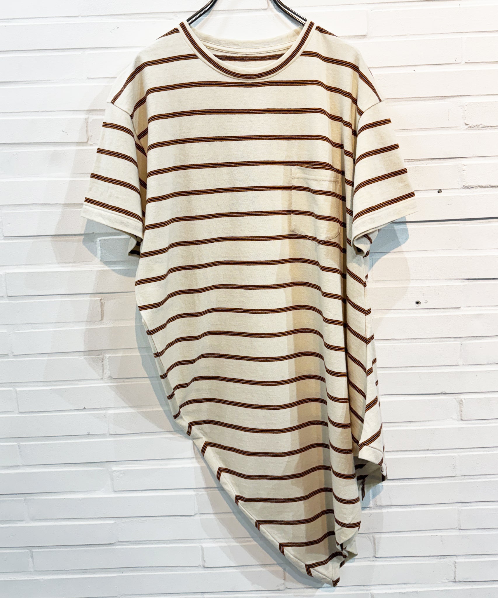 NAM - BANANA POCKET TEE STRIPE / NATURAL - DB&BAR