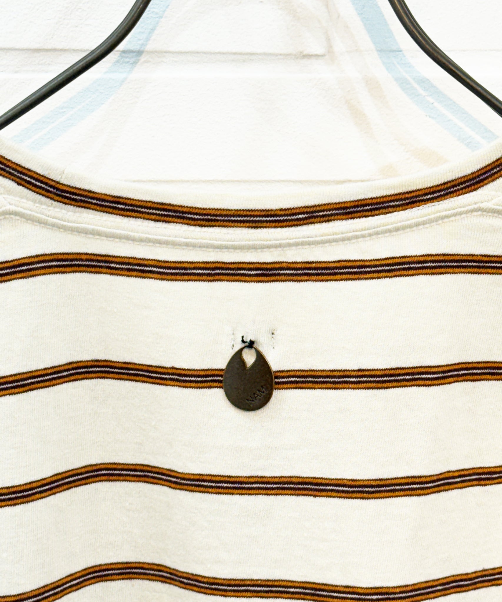 NAM - BANANA POCKET TEE STRIPE / NATURAL - DB&BAR