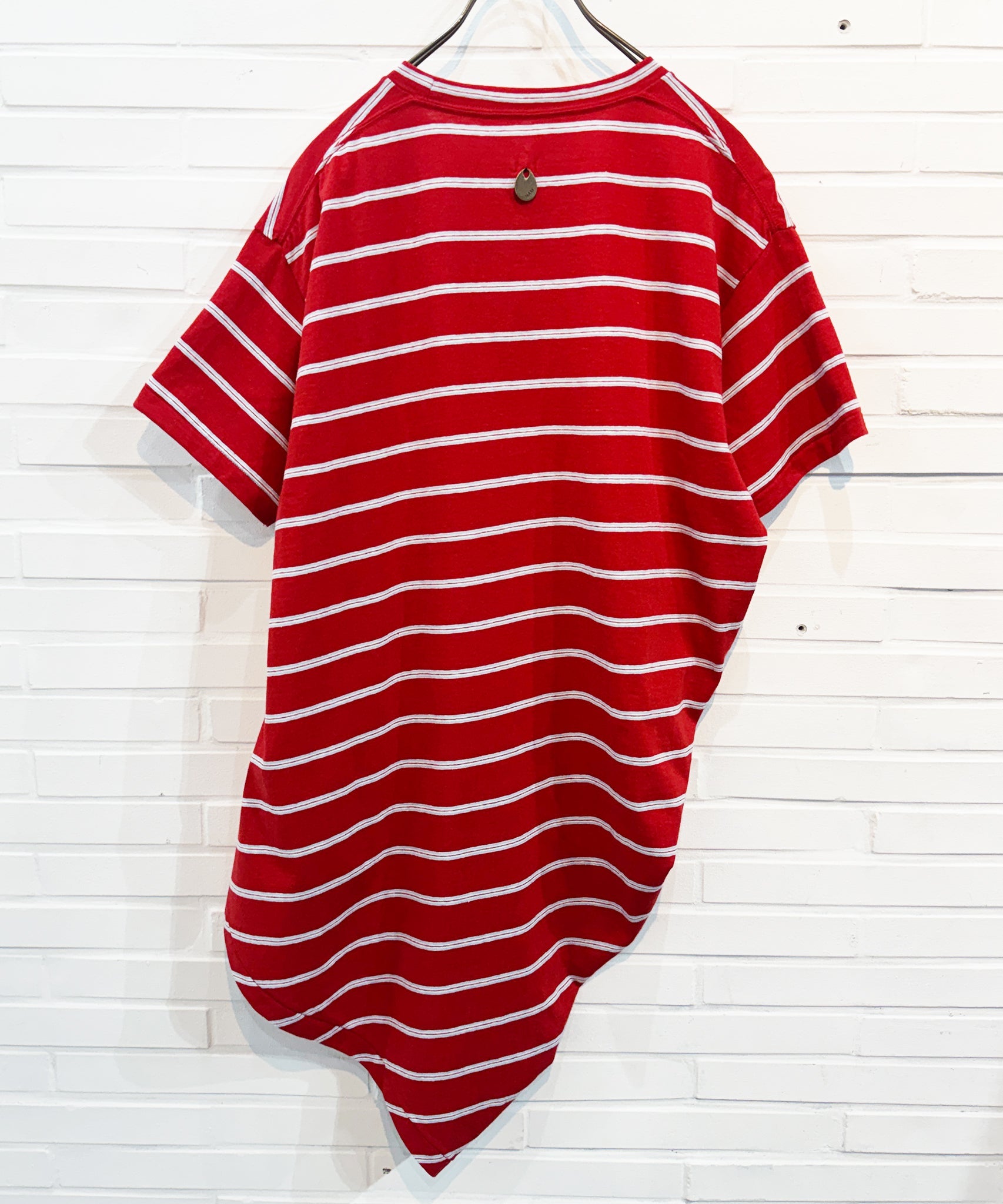 NAM - BANANA POCKET TEE STRIPE / RED - DB&BAR