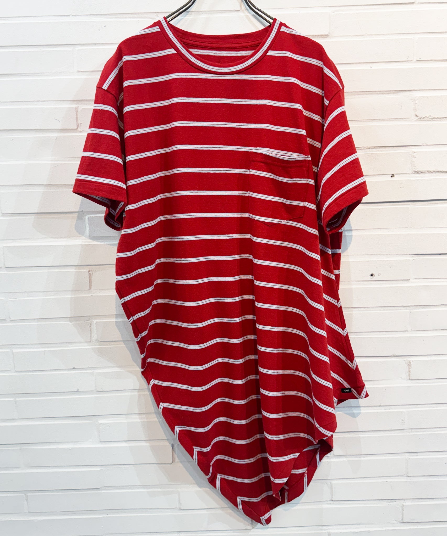 NAM - BANANA POCKET TEE STRIPE / RED - DB&BAR