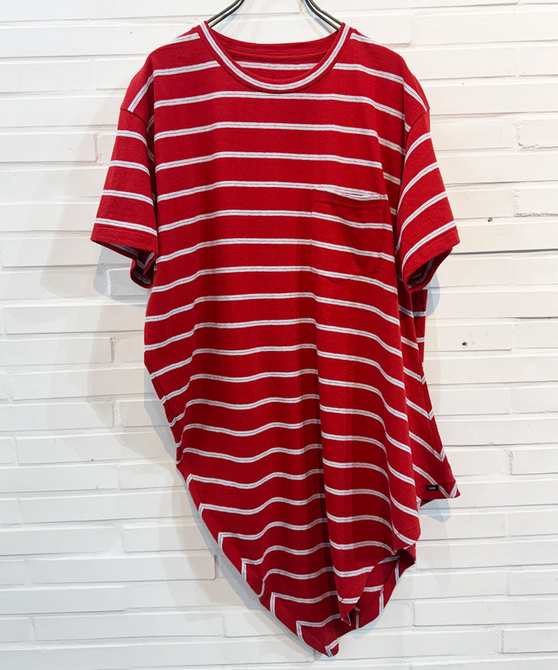 NAM - BANANA POCKET TEE STRIPE / RED 商品画像 - DB&BAR