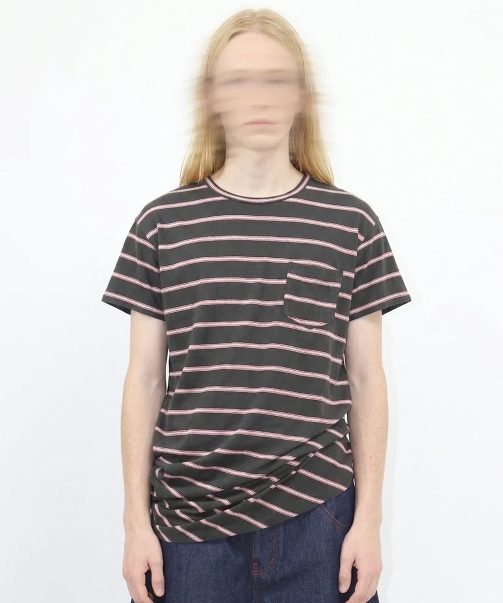 NAM - BANANA POCKET TEE STRIPE / SUMIKURO 商品画像 - DB&BAR