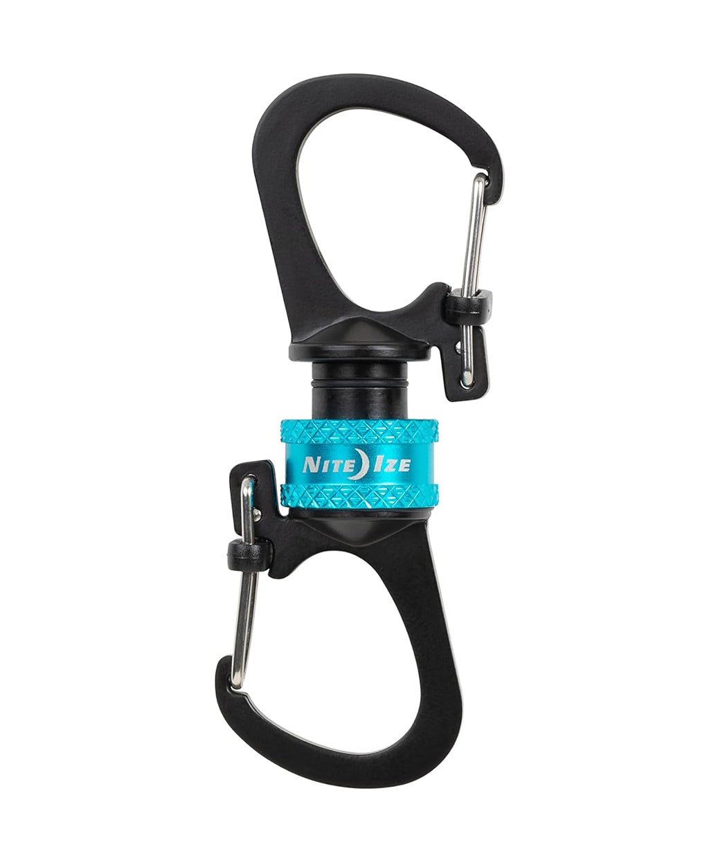 NITE IZE - 360° MAGNETIC LOCKING DUAL CARABINER / BLUE - DB&BAR