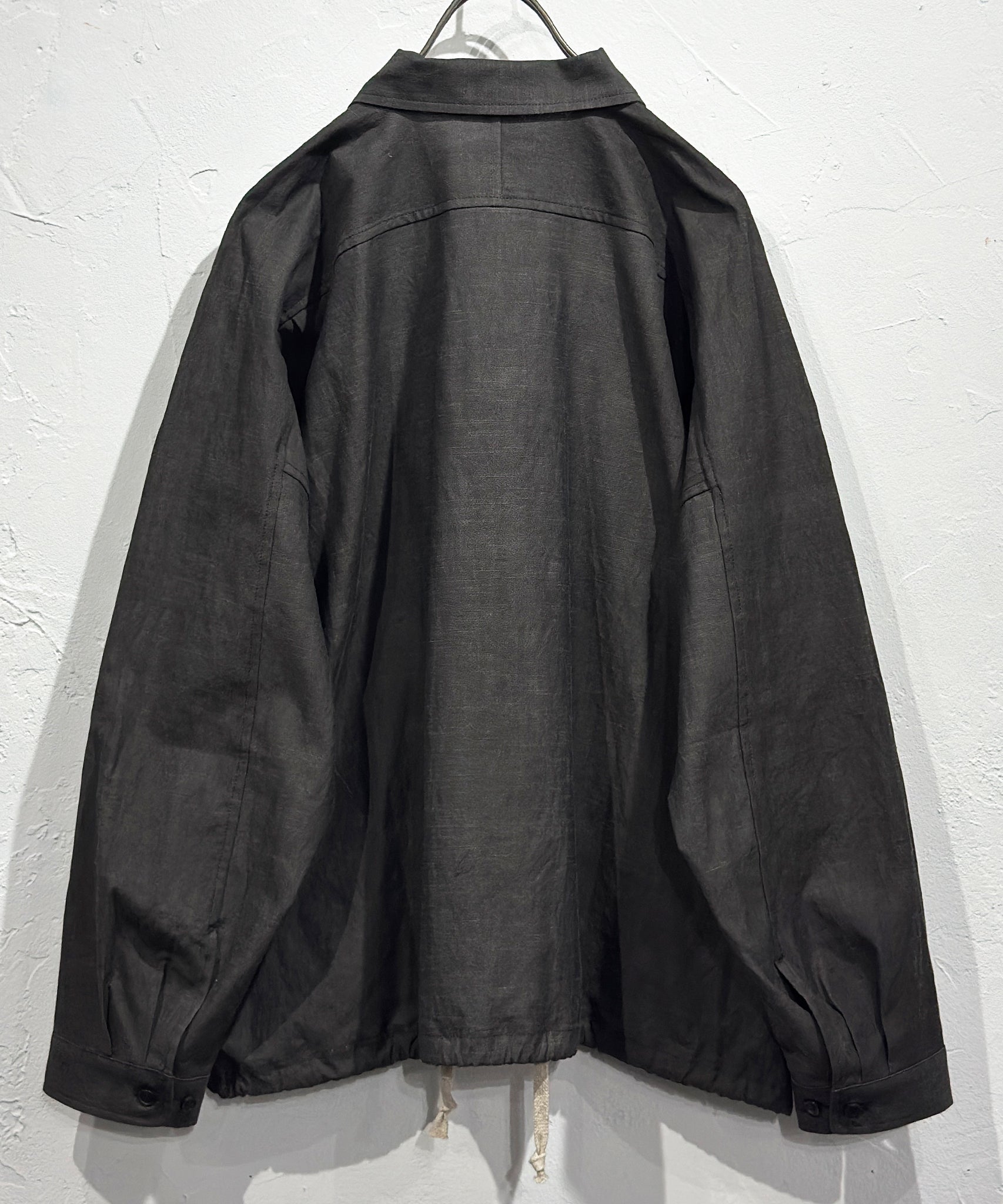 O PROJECT - BALLOON SHIRT / DARK SUMI - DB&BAR