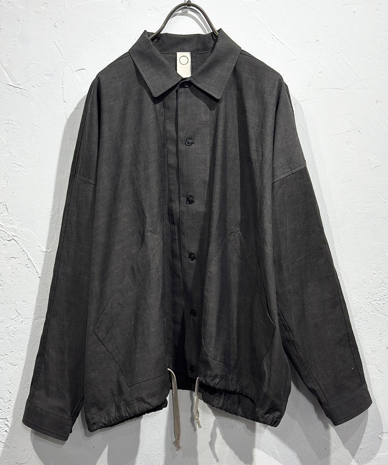 O PROJECT - BALLOON SHIRT / DARK SUMI - DB&BAR