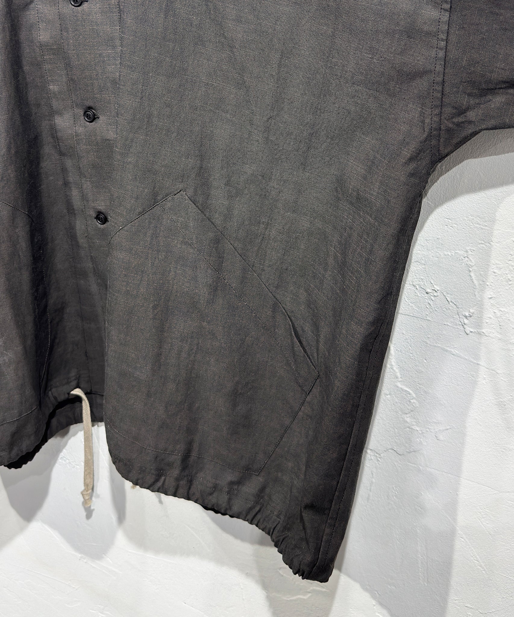 O PROJECT - BALLOON SHIRT / DARK SUMI - DB&BAR