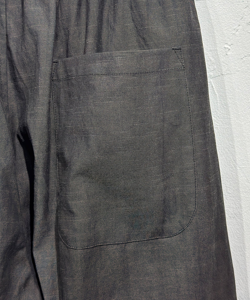 O PROJECT - EASY WIDE PANTS / DARK SUMI - DB&BAR