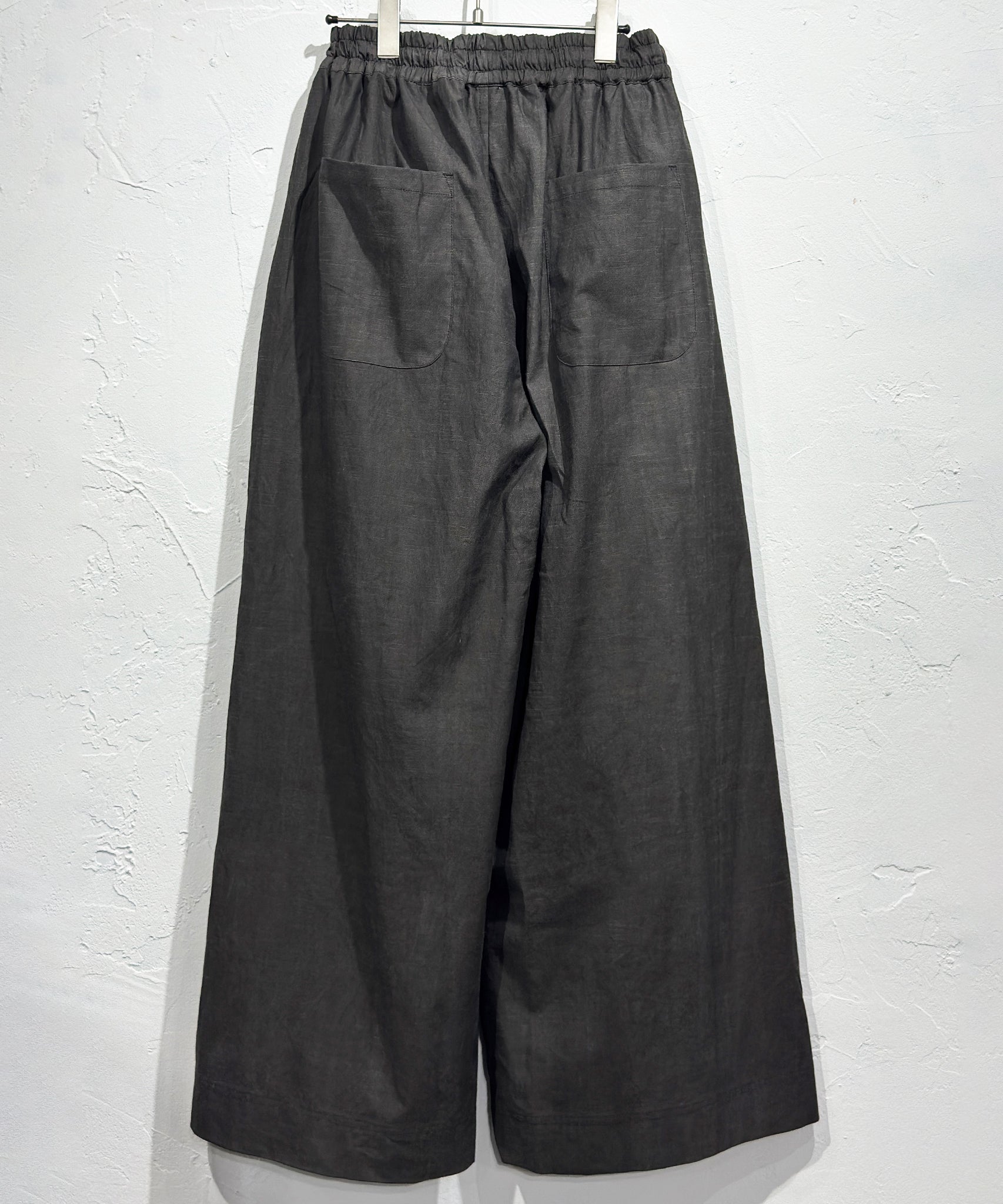 O PROJECT - EASY WIDE PANTS / DARK SUMI - DB&BAR