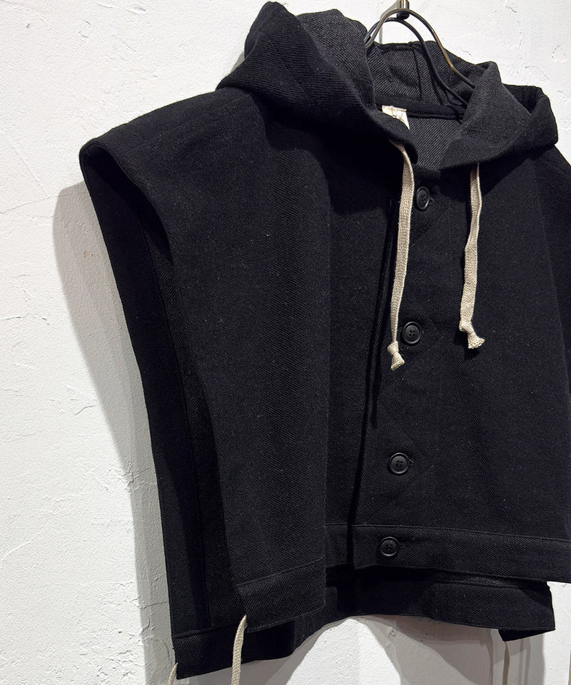 O PROJECT - HOOD PIECE / BLACK 商品画像 - DB&BAR