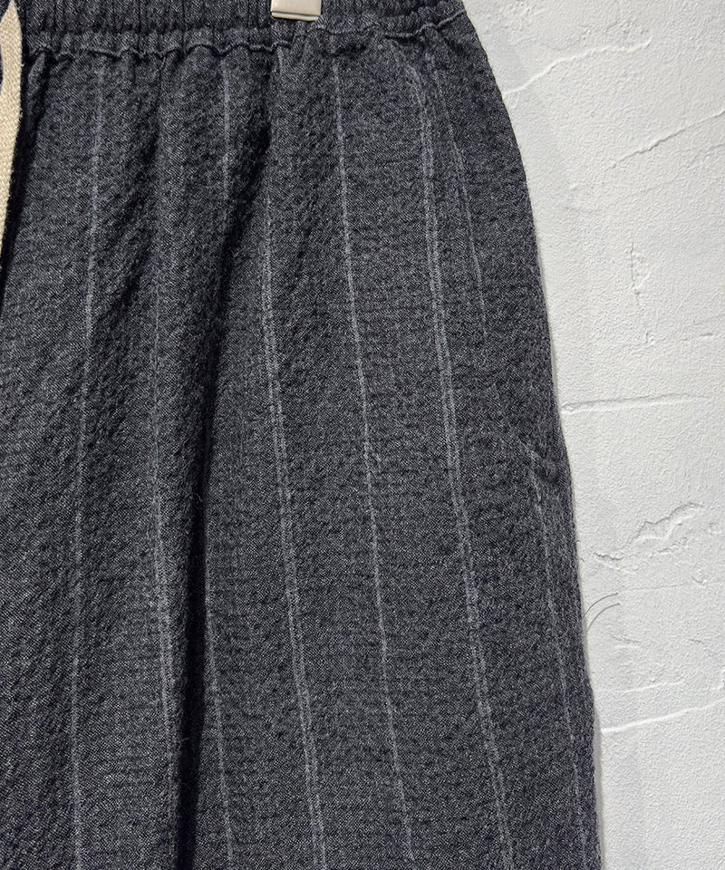 O PROJECT - PLAIN TROUSERS / GREY STRIPE 商品画像 - DB&BAR