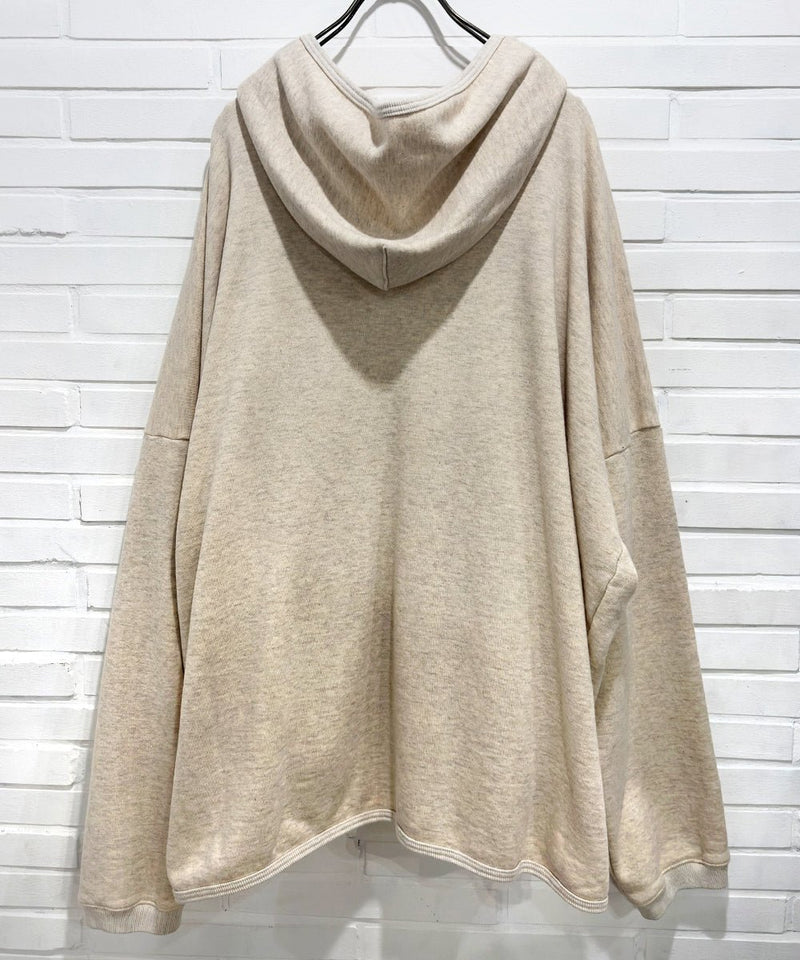 O PROJECT - WIDE FIT HOODED SWEAT / OATMEAL 商品画像 - DB&BAR