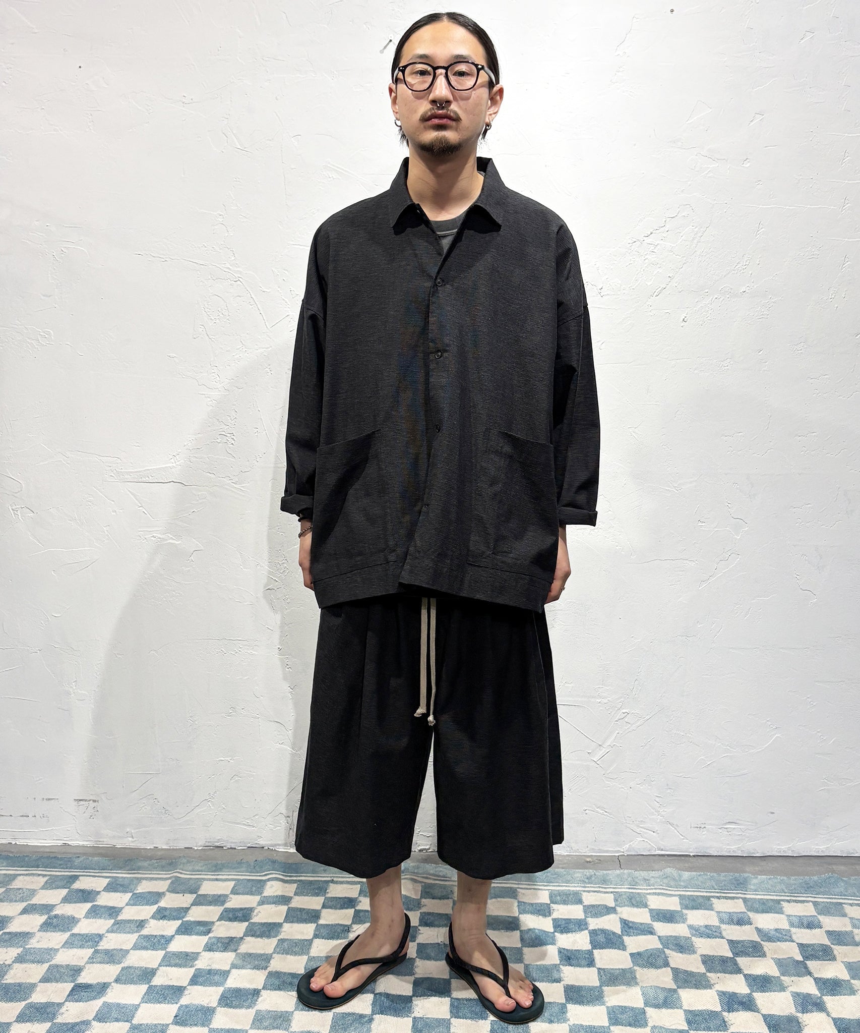 O PROJECT - WIDE FIT SHIRT - DB&BAR