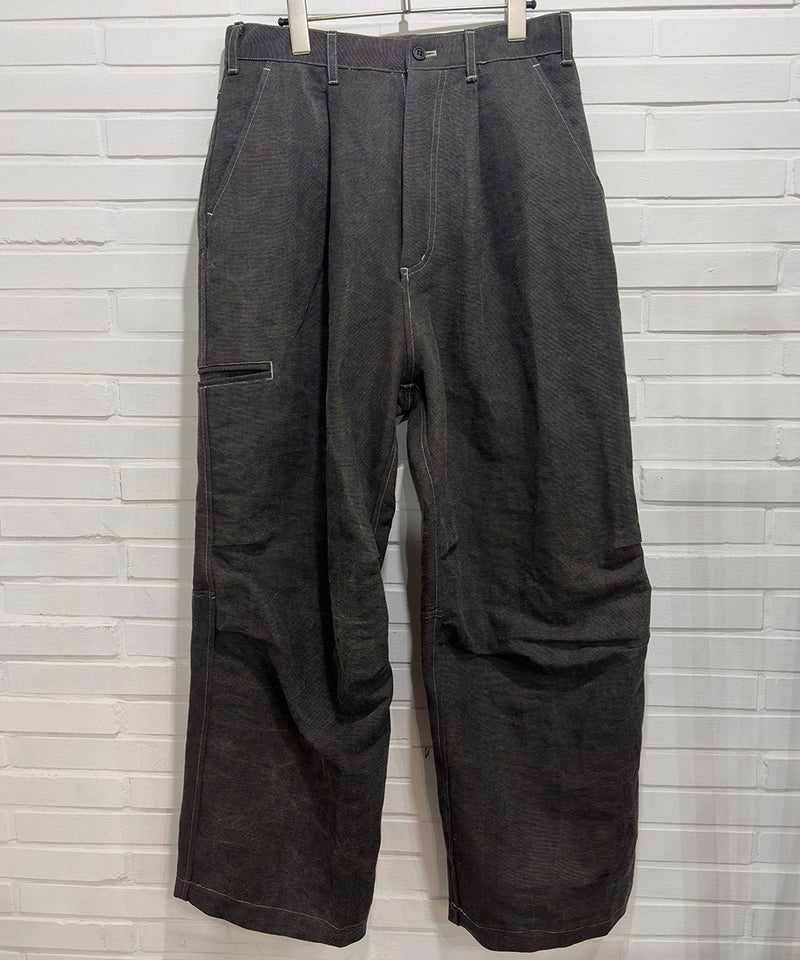 O PROJECT - WORKERS TROUSERS / WASHED SUMI 商品画像 - DB&BAR