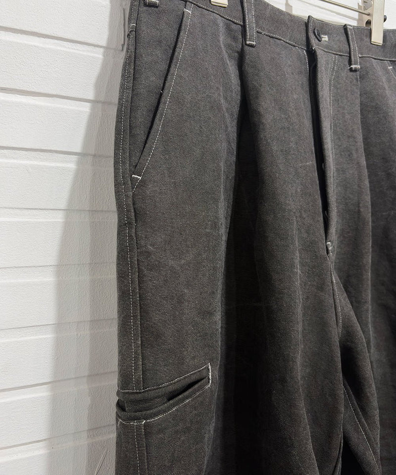O PROJECT - WORKERS TROUSERS / WASHED SUMI 商品画像 - DB&BAR