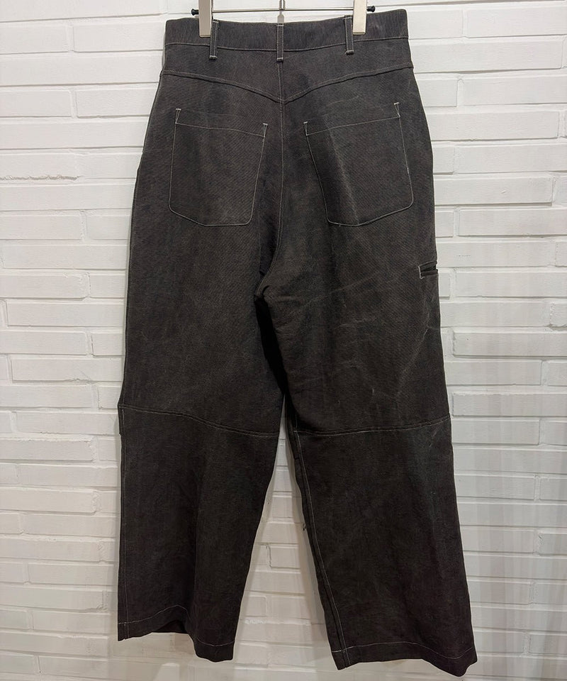 O PROJECT - WORKERS TROUSERS / WASHED SUMI 商品画像 - DB&BAR