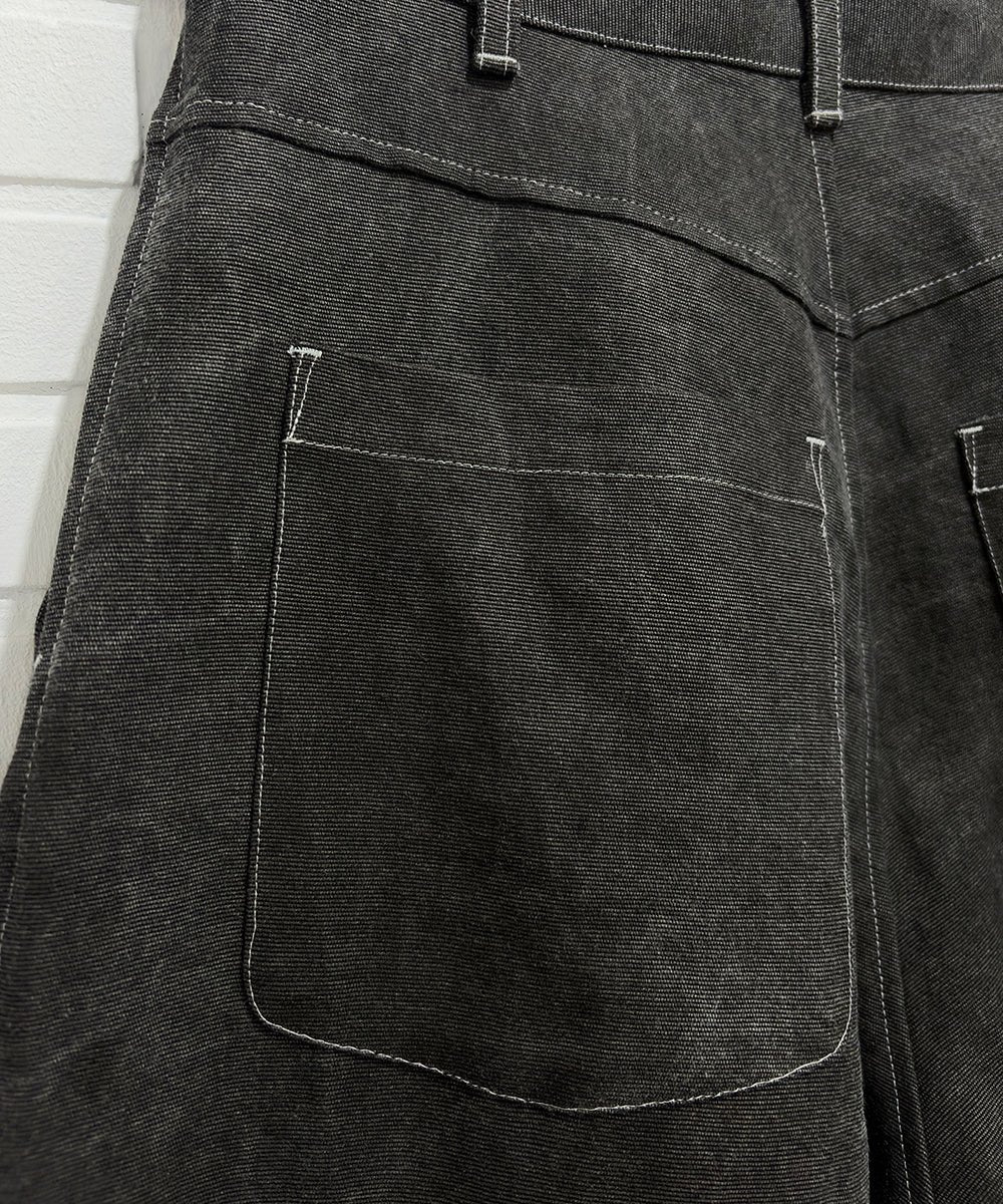 O PROJECT - WORKERS TROUSERS / WASHED SUMI 商品画像 - DB&BAR