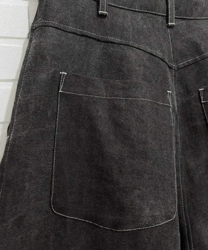 O PROJECT - WORKERS TROUSERS / WASHED SUMI 商品画像 - DB&BAR