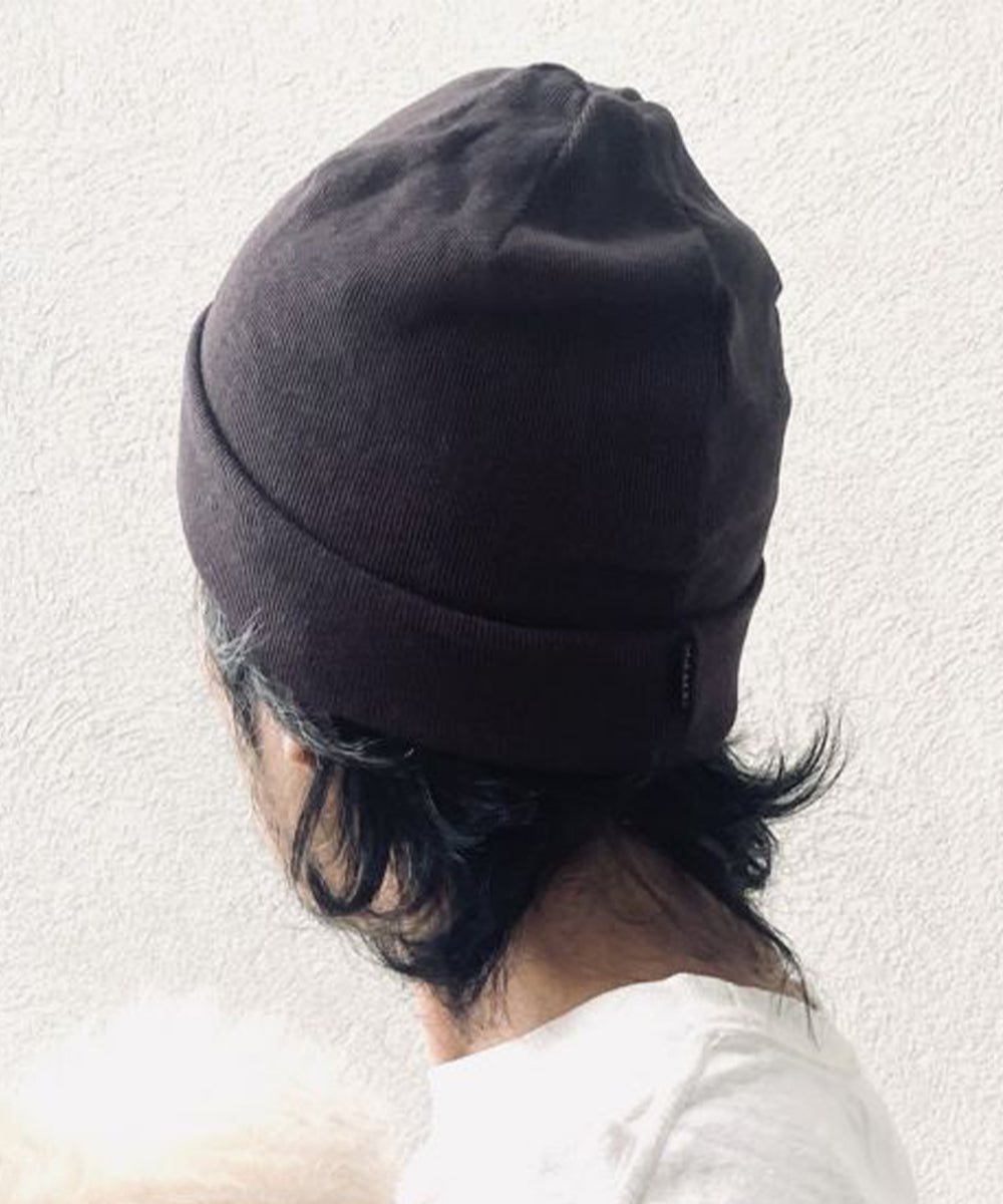 Phatee - PHATEE HEMP RIB KNIT CAP / BROWN