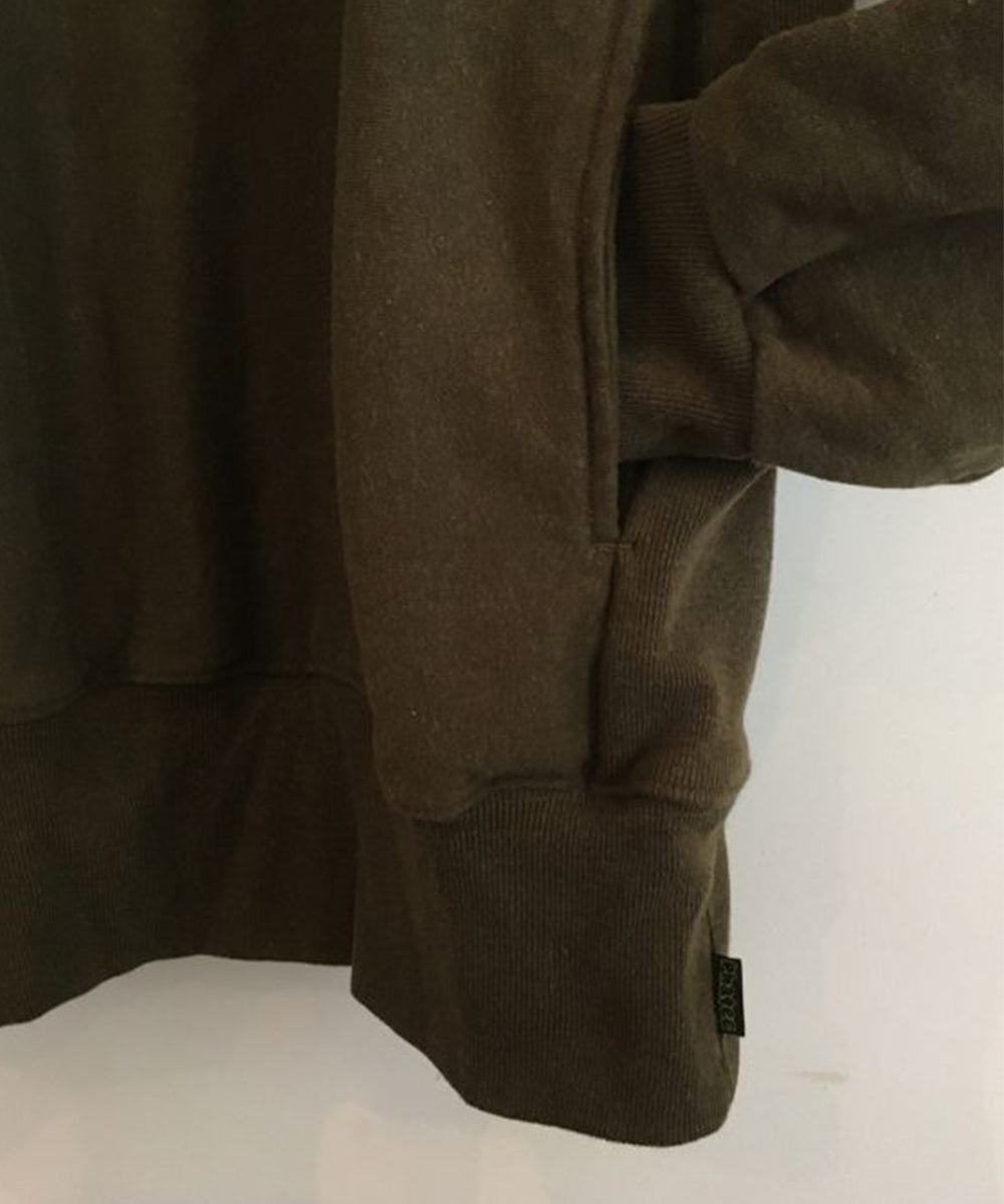Phatee - HEMP SWEAT CHOCO ZIP PARKA / OLIVE