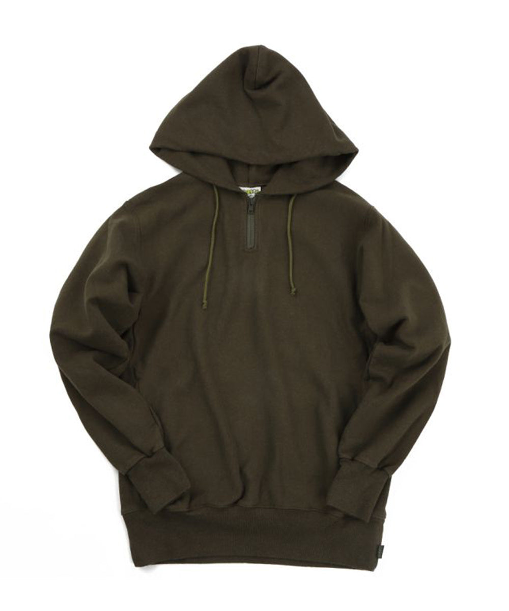 Phatee - HEMP SWEAT CHOCO ZIP PARKA / OLIVE