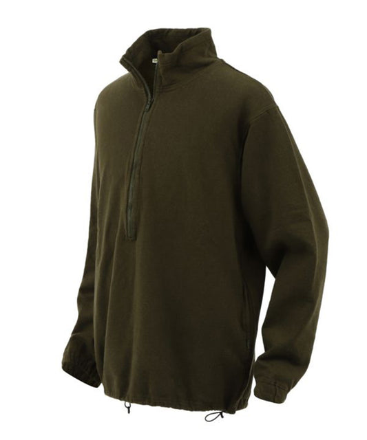 Phatee - HEMP SWEAT HENLEY HALF ZIP / OLIVE