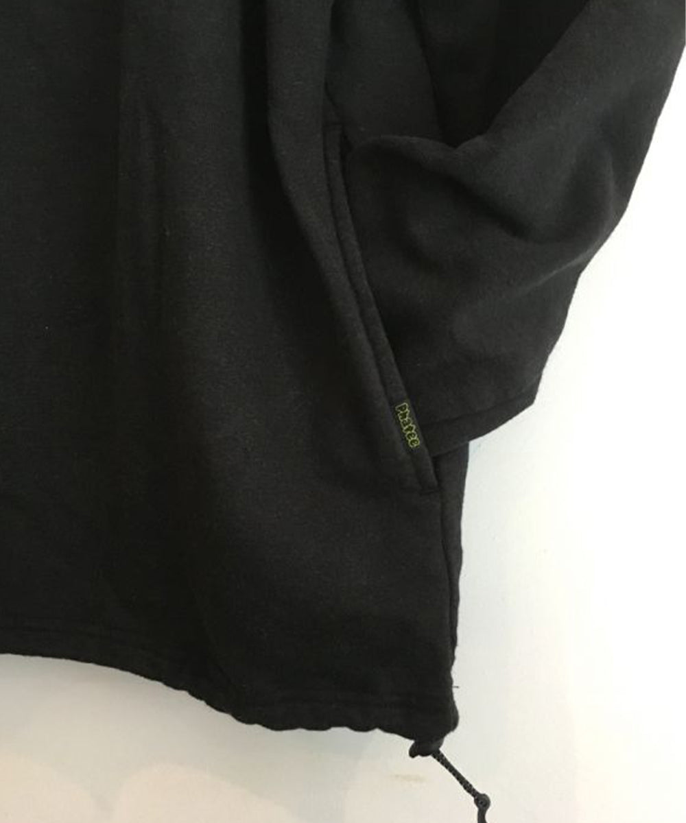 Phatee - HEMP SWEAT HENLEY HALF ZIP / BLACK