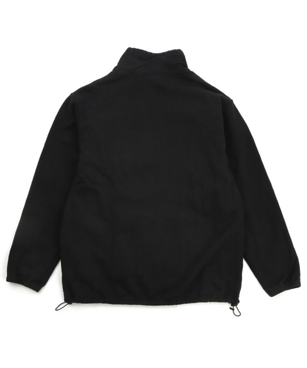 Phatee - HEMP SWEAT HENLEY HALF ZIP / BLACK