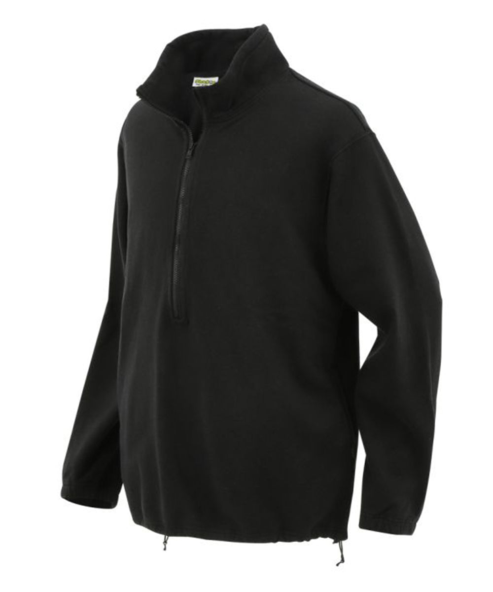 Phatee - HEMP SWEAT HENLEY HALF ZIP / BLACK