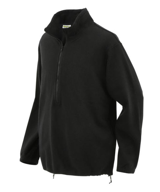 Phatee - HEMP SWEAT HENLEY HALF ZIP / BLACK